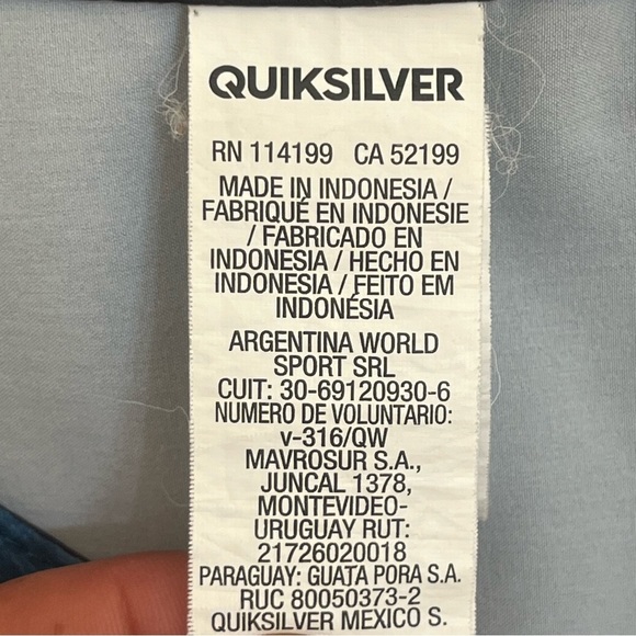 Quiksilver Board Shorts Mens Size 30 Blue Drawstring Summer Beach Casual Stretch - Picture 11 of 16